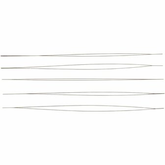 Kralennaald, L: 12 cm, dikte 0,25 mm, 5 stuk/ 1 doos