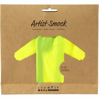 Kunstenaarskiel, L: 65 cm, afm 5-8 jaar, lime groen, 1 stuk