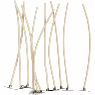 Lonten voor kaarsen in houder, Geschikt voor houders met een diameter van 20-65 mm, L: 110 mm, dikte 2 mm, 10 stuk/ 1 doos