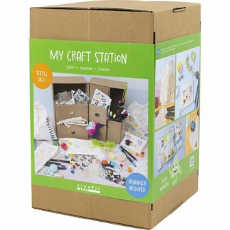 Mijn Knutselstation Textieldecoratie, diverse kleuren, 1 stuk/ 1 doos