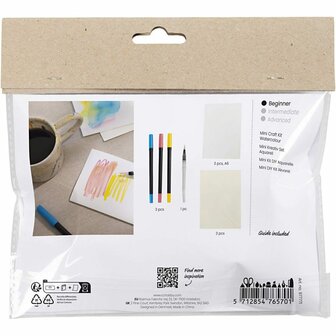 Mini Hobbyset Aquarel, Kaarten en enveloppen, 1 doos