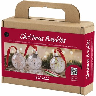 Mini Hobbyset Kerstballen, Tekening, 1 doos