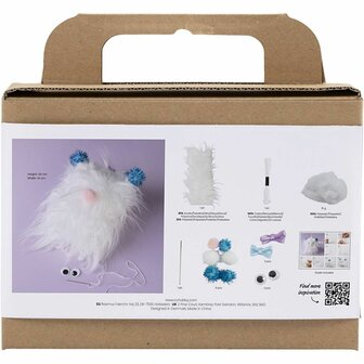 Mini Hobbyset Naaien, Monster, diverse kleuren, 1 doos