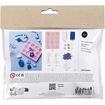 Mini Hobbyset Sieraden, Bloemen, diverse kleuren, 1 doos