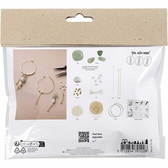 Hobbyset sieraden maken | Aventurijn armband maken | Oorbellen maken | Sieraden maken hobbypakket | Mini Creative Set Jewellery