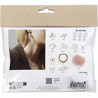 Hobbyset sieraden maken | Halskettingen maken | Oorbellen maken | Kralen &amp; rocailles glans | Mini Creative Set Jewellery
