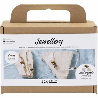 Hobbyset sieraden maken | Kristal halsketting maken | Oorbellen maken | Sieraden maken hobbypakket | Mini Creative Set Jewellery