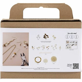 Hobbyset sieraden maken | Kristal halsketting maken | Oorbellen maken | Sieraden maken hobbypakket | Mini Creative Set Jewellery