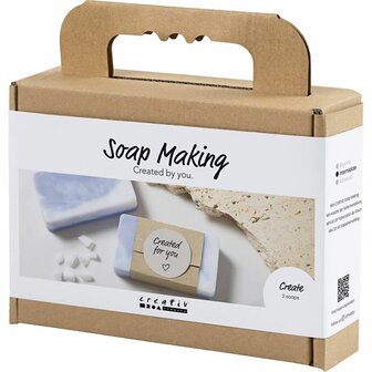 Mini Hobbyset Zeep Maken, vierkant, lichtpaars, 1 doos