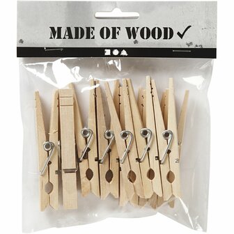 Mini knijpers, L: 80 mm, B: 10 mm, 10 stuk/ 1 doos