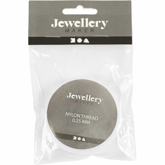 Nylondraad, dikte 0,25 mm, Treksterkte: 7,5 kg, 100 m/ 1 rol