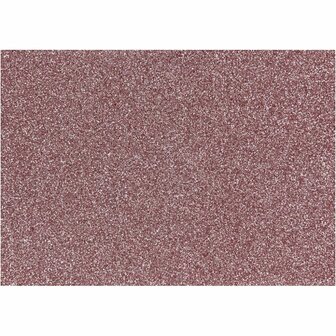 Opstrijkfolie, A5, vel 148x210 mm, glitter, lichtrood, 1 vel