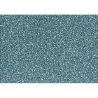 Opstrijkfolie, A5, vel 148x210 mm, glitter, lichtblauw, 1 vel