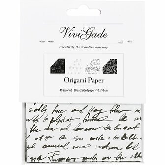 Origamipapier, afm 10x10 cm, 80 gr, 40 vel/ 1 doos
