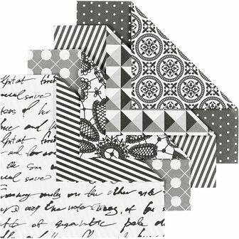 Origamipapier, afm 10x10 cm, 80 gr, 50 div vellen/ 1 doos