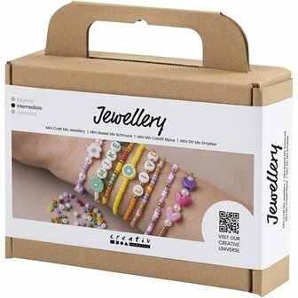 Mini Creatieve Box Sieraden, Kleurrijke armbanden, 1 doos