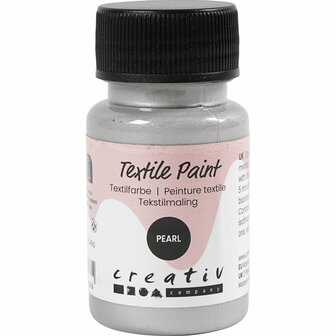 Textielverf Zilver - Zilveren Kledingverf - Stofverf - Textiel Kleurstof - Stoffenverf - Verf Voor Kleding - 50 ml