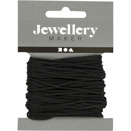 Zwart Nylon Macram&eacute; Koord - DIY Creatief Knoopkoord - 2mm x 8m