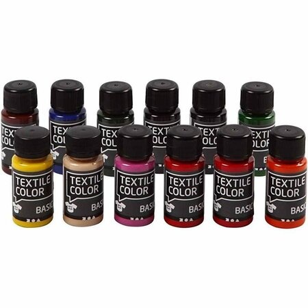 Textielverf - Diverse Kleuren - 12x50 ml