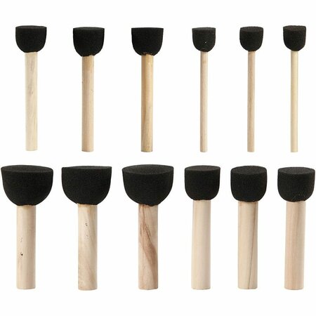 Foam Tamponeerstokjes &ndash; Tamponeer Foam &ndash; Hobby Tamponeerstokjes &ndash; DIY Foam Stokjes &ndash; 12 Stuks