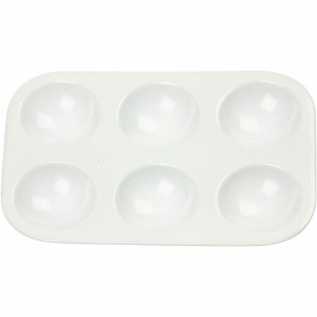 Palet - Wit Creatief Hobby Palet - DIY Kleurenpalet Voor Kunstprojecten - Compacte Afmetingen 13x8,5 cm - Set van 1 stuk - Verfmengpalet - Kunstbenodigdheden - Schilder Accessoires