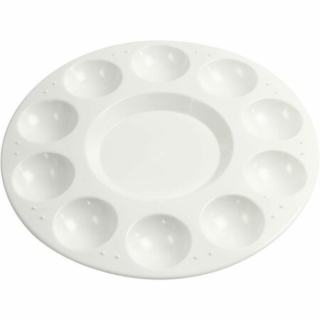Kunststof Palet - Verf Mengpalet - DIY Schildergereedschap - Palet Voor Acrylverf - Waterverf Mengpalet - Handig Schilderaccessoire - D 17 cm - 1 Stuk