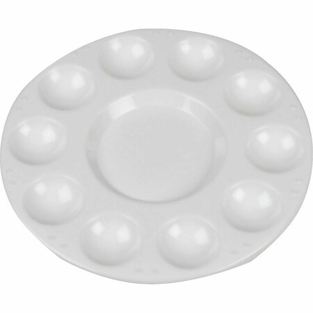 Palet - Wit Ronde Paletten - DIY Hobby Palet Voor Creatieve Kunstprojecten - Diameter 17 cm - Set van 10 stuks - Verfmengpalet - Kunstschildersbenodigdheden - Kunstaccessoires