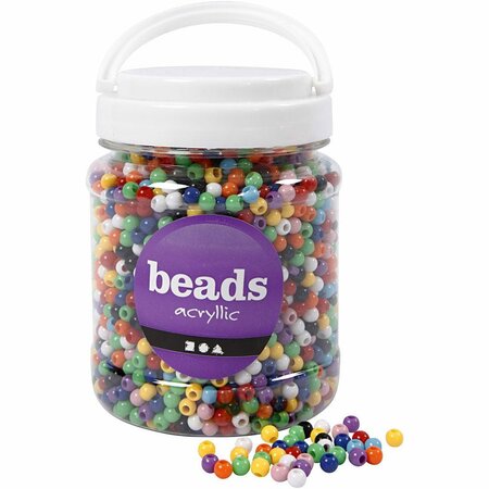 Pony Kralen - Diverse Kleuren - 6 mm - 425 gr - Populaire Grote Kralen Voor Sieraden Maken, DIY Creaties & Knutselwerk