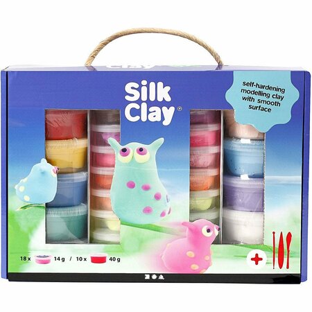 Silk Clay Boetseerklei Cadeauset &ndash; Luchtdrogende Klei voor Kinderen &ndash; DIY Set