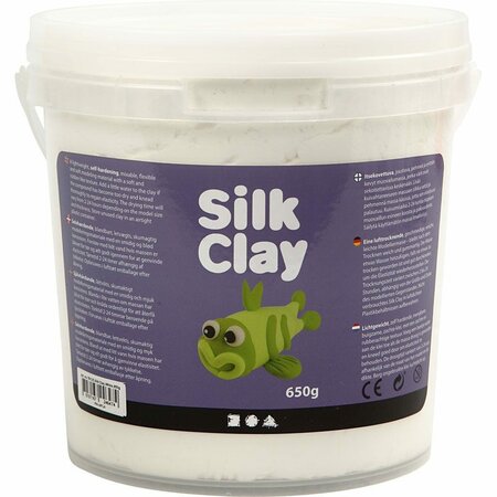 Silk Clay wit &ndash; zelfhardende klei 650 gr