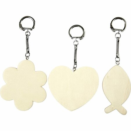 Sleutelhangers &ndash; Afm 6&ndash;7 Cm &ndash; Dikte 3 Mm &ndash; 12stuks