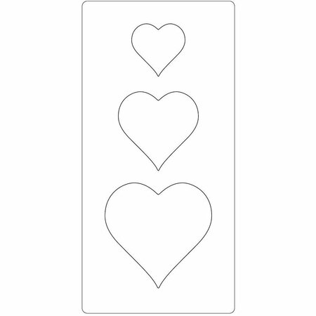 Snijmal Hart &ndash; Houten Knutselmateriaal &ndash; 15,2x30,37 Cm