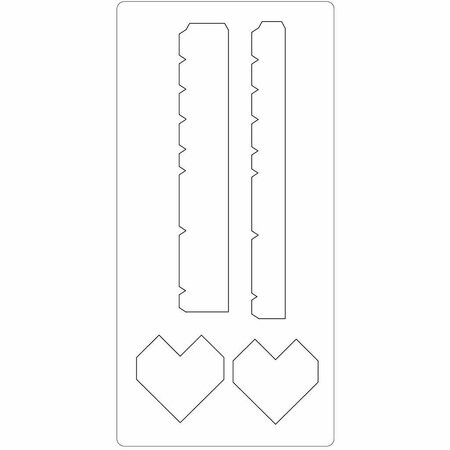 Snijmal hartendoos &ndash; 15,2x30,37 cm &ndash; 15 mm
