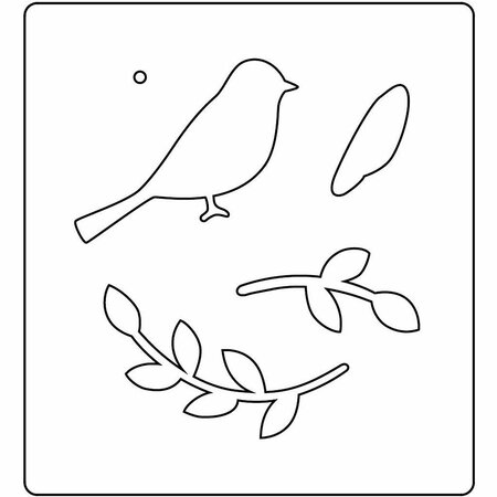 Snijmal vogel &ndash; 14x15,25 cm &ndash; 15 mm