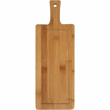 Houten snijplank langwerpig &ndash; 39x14 cm &ndash; Met groef
