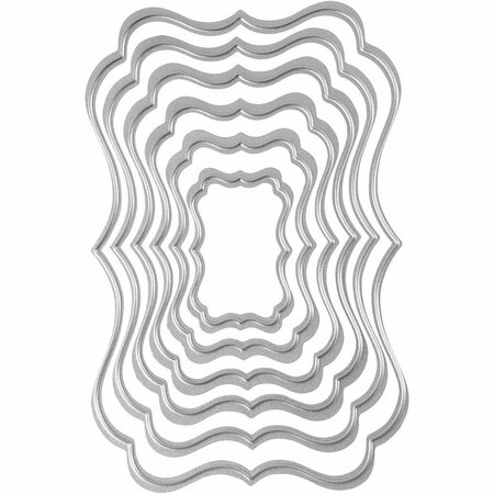 Snijmal, afm 2,5x4-8x12 cm, labels, 1stuk