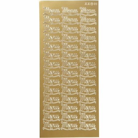 Stickers Goud Tafeldecoratie - DIY - 10x23 cm