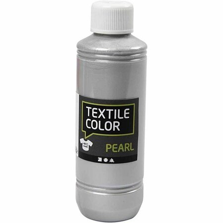 Textielverf Zilver - Parelmoer Metallic - Dekkend - 250ml