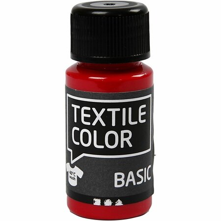 Textielverf Primair Rood - Basis Stofverf - 50ml