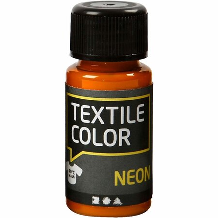 Textielverf Neon Oranje - DIY Oranje Kledingverf - Textielverf - 50 ml