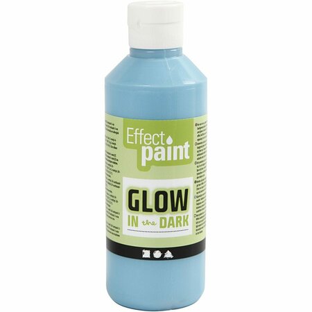 Acrylverf Lichtblauw | Hobbyverf | Glow in the Dark Verf | 250 ml | 1 stuk