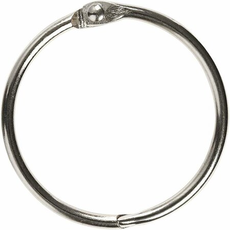 Boekbindersring Zilverkleurig &ndash; Metalen Binder Ring &ndash; 38 mm &ndash; 8 Stuks