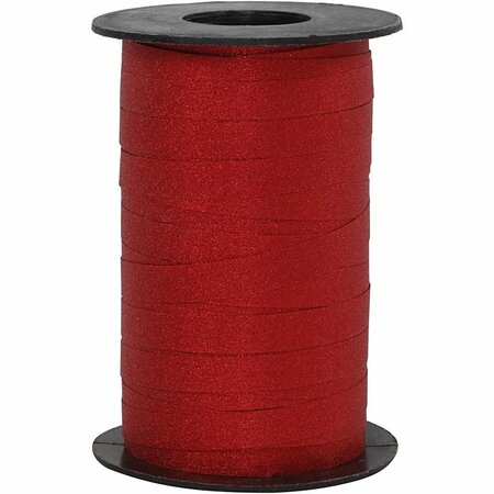 Cadeaulint &ndash; Rood Glitter Lint &ndash; 10 Mm &ndash; 100m