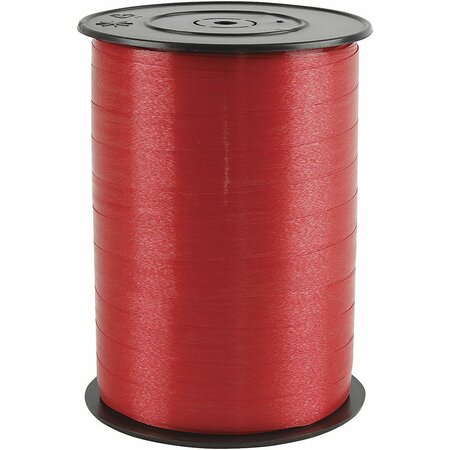 Cadeaulint &ndash; Rood Glimmend Lint &ndash; Striklint &ndash; 10 Mm &ndash; 250 Mtr