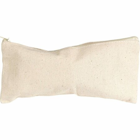 Etui - Licht Naturel Etui - Canvas Etui - Knutselmateriaal Etui - Kleine Opbergetui - Creatieve Etui Voor Hobby - Etui Voor Schrijfgerei - Decoratieve Etui - 21x9cm - 245gr - 4 Stuks