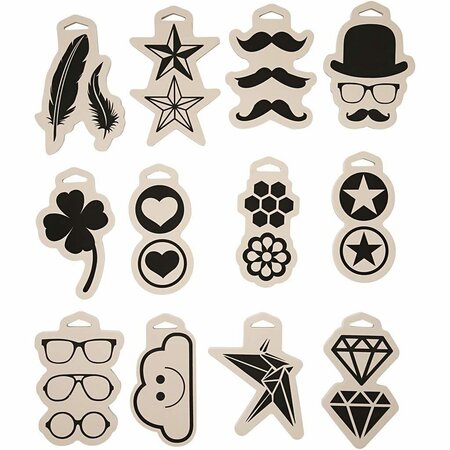 Foam Stempels Groot &ndash; Foam Stempelset &ndash; 12x18 Cm &ndash; 12 Stuks