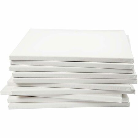 Gespannen canvas, afm 40x40 cm, diepte 1,6 cm, wit, 280 gr, 40stuks, 280 gr