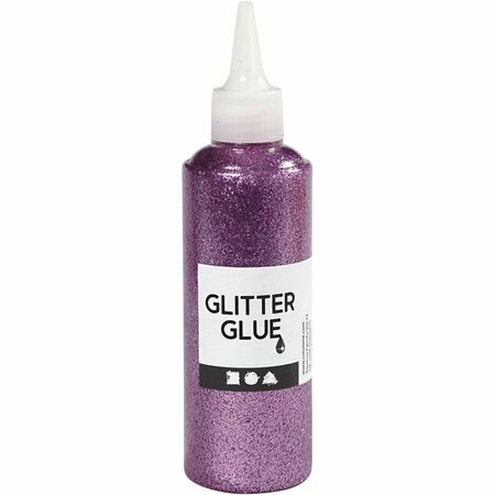 Glitterlijm paars &ndash; Paarse glitter lijm 118 ml