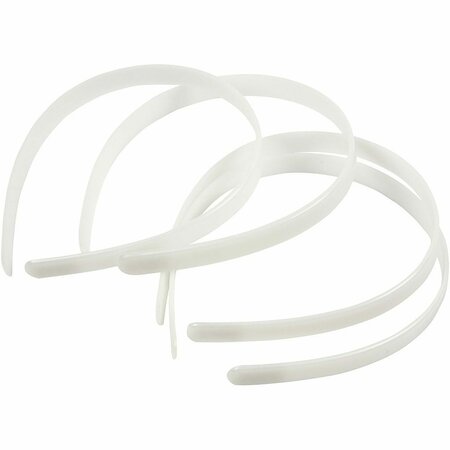 Dunne witte DIY haarbanden 13 mm &ndash; Haaraccessoires &ndash; 5 st.