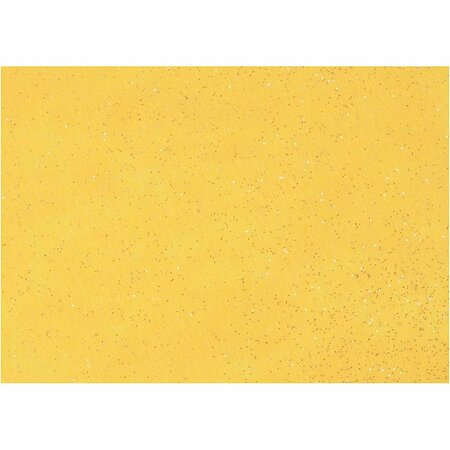 Geel hobbyvilt A4 glitter set &ndash; Hobbyvilt &ndash; Glitter vilt &ndash; Knutselvilt &ndash; Vilt stof &ndash; 10 vellen